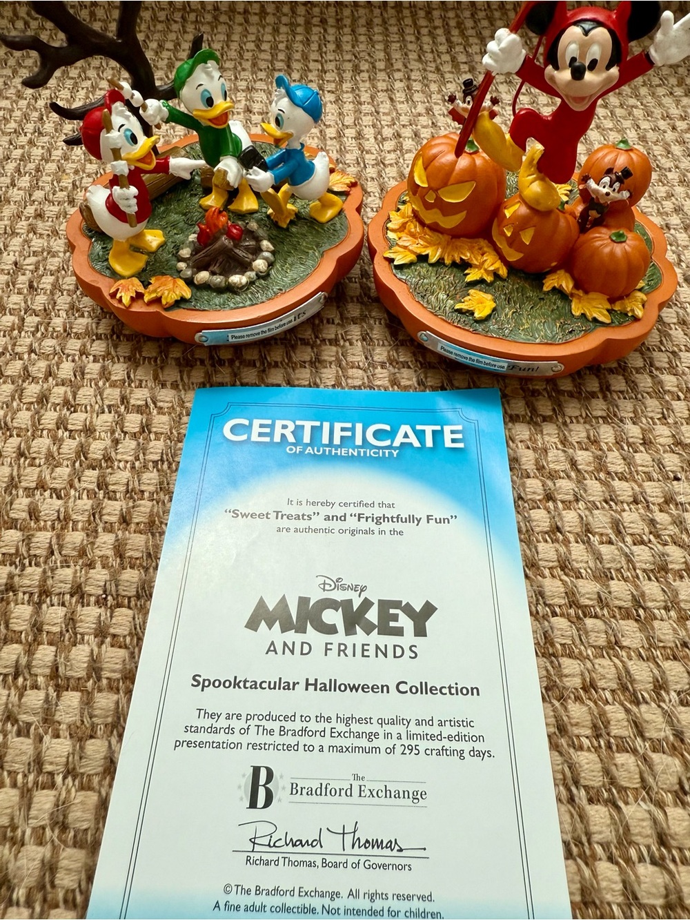 Rare Collectable Mickey and Friends Spooktacular Halloween Figurines